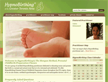 Tablet Screenshot of hypnobirthinggta.com